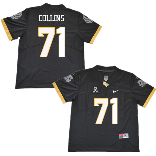Men #71 James Collins UCF Knights College Football Jerseys Sale-Black